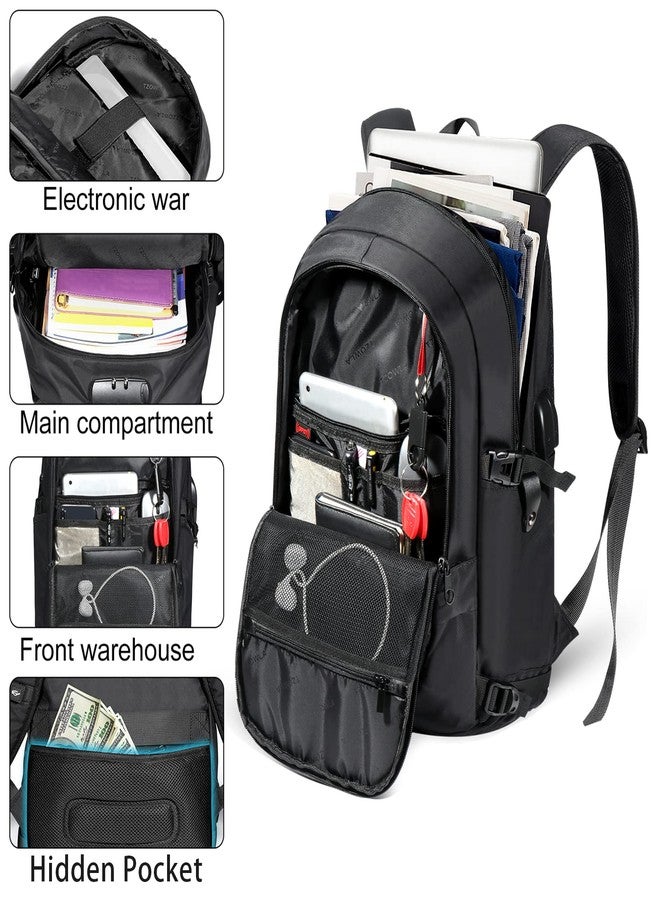 Tzowla 35 Liter Anti Theft Backpacks with USB Charging Port Fits 15.6inch Notebook, Laptop Backpack for Men - Image 4