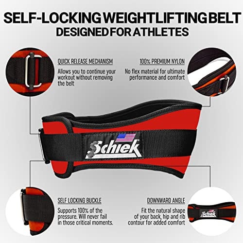 Schiek Sports Model 2004 Nylon 4 3/4" Weight Lifting Belt - Image 4