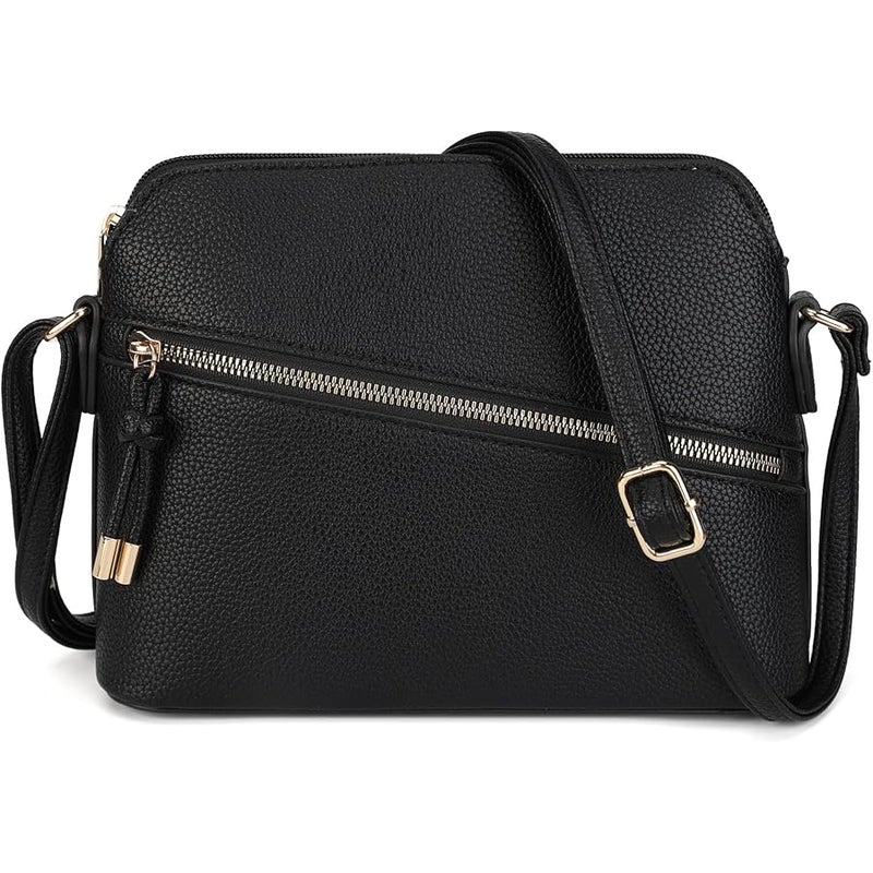 AFKOMST Spring Crossbody Purse for Women Small Dome Shoulder Handbag and Vegan Leather Shell Bag for Daily Use - Image 1