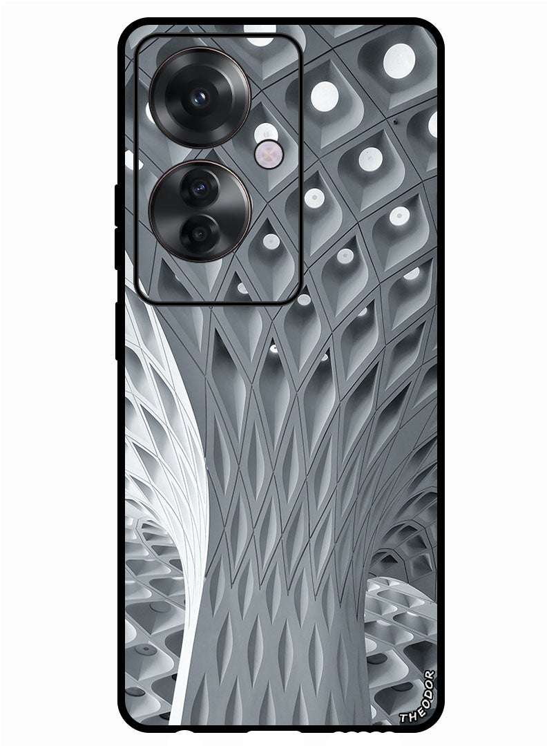 Theodor Protective Case Anti Scratch Shock Proof Bumper Cover For Oppo Reno 11F architecture_design_minimalism - Image 1