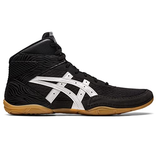 ASICS Men's Matflex 7 Wrestling Shoes, 7, Black/White - Image 1