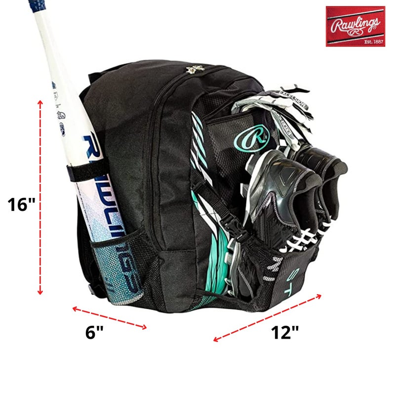 Rawlings | STORM Backpack Equipment Bag | T-Ball / Softball | Mint - Image 2