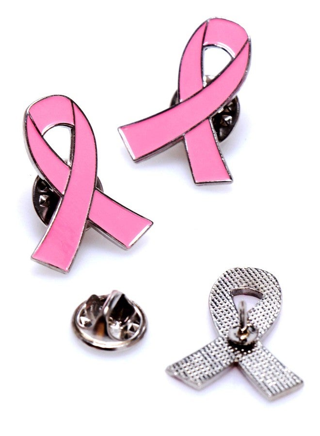 Aflyu Pink Ribbon Pins Breast Cancer Awareness Brooch Lapel Pins Buttons (100) - Image 2
