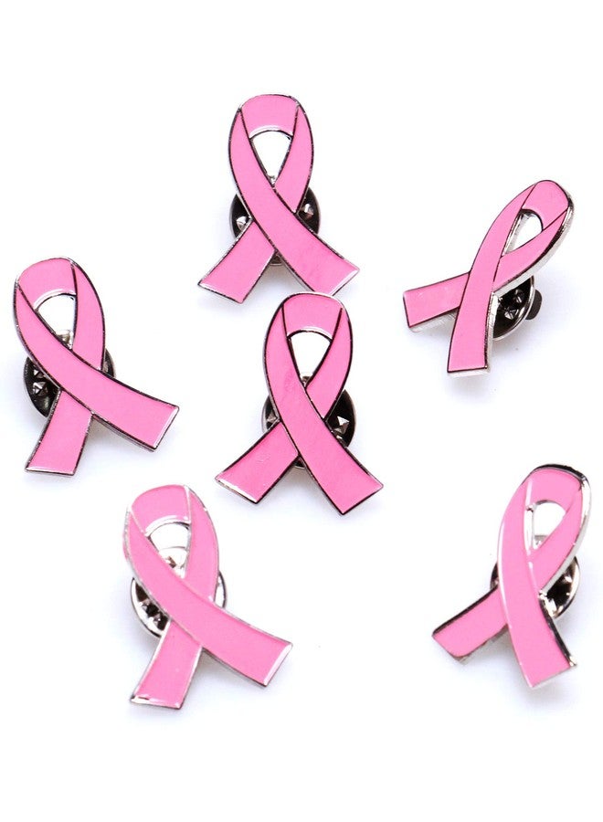 Aflyu Pink Ribbon Pins Breast Cancer Awareness Brooch Lapel Pins Buttons (100) - Image 4
