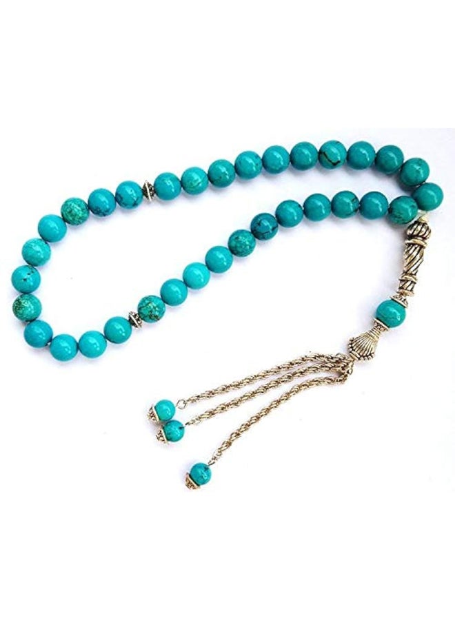 Prayer Beads 33 beads turquoise, for men - Image 1