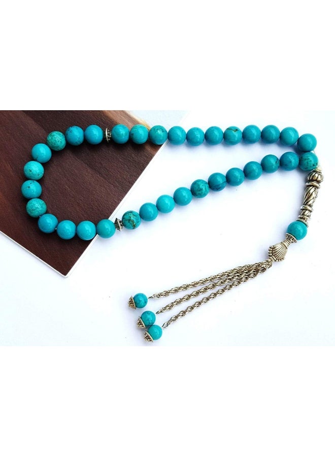 Prayer Beads 33 beads turquoise, for men - Image 4