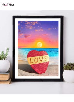 MissTiara DIY 5D Diamond Art Painting Kits for Adults Kids Landscape Love Beach 40*30 CM  - Image 3