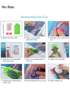 MissTiara DIY 5D Diamond Art Painting Kits for Adults Kids Landscape Love Beach 40*30 CM  - Image 5