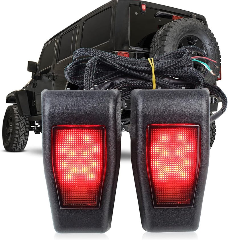 Atubeix LED 3rd Brake Lights for Jeep Wrangler JK JKU 2007-2017 - Image 1
