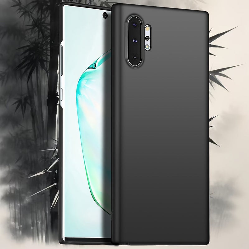 Samsung Galaxy Note 10 Plus 5G Hard PC Phone Case Black Shock Absorbing Slim Minimalist Design Wireless Charging Compatible - Image 5