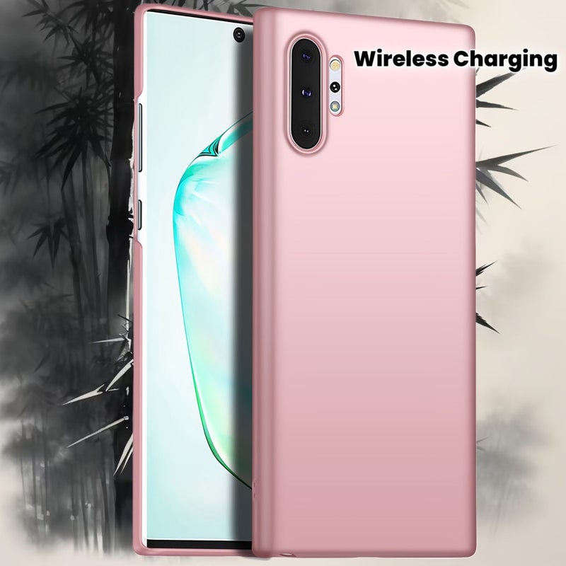 Samsung Galaxy Note 10 Plus 5G Hard PC Phone Case Black Shock Absorbing Slim Minimalist Design Wireless Charging Compatible - Image 1