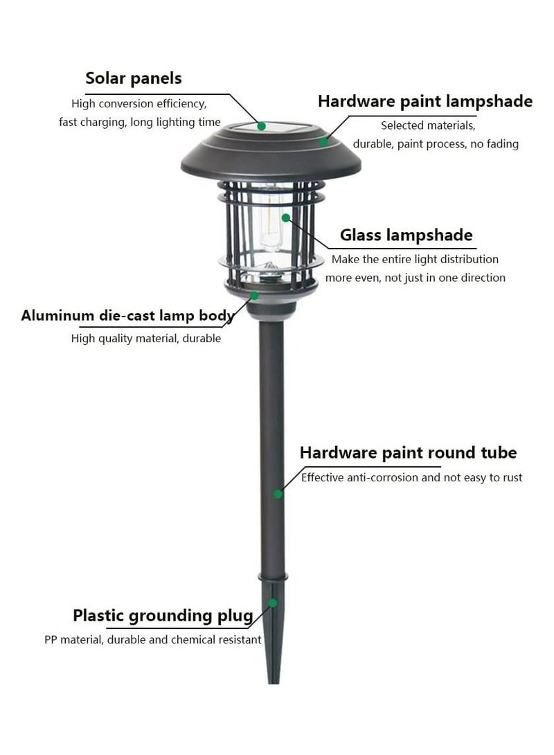 Solar Lawn Light, Garden Solar Power Light, Waterproof Outdoor Landscape Lighting Lawn Lamp,Solar Pathway Lights Outdoor for Garden, Landscape, Path, Yard, Driveway Decoration (A) - Image 5