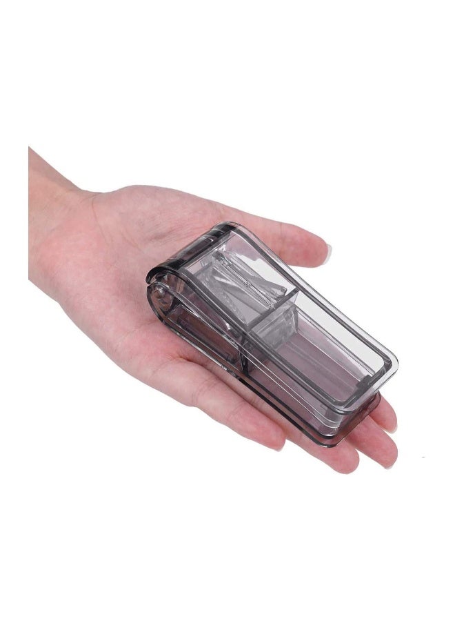 Pill Splitter with Blade and Storage Compartment (Black) - Image 4