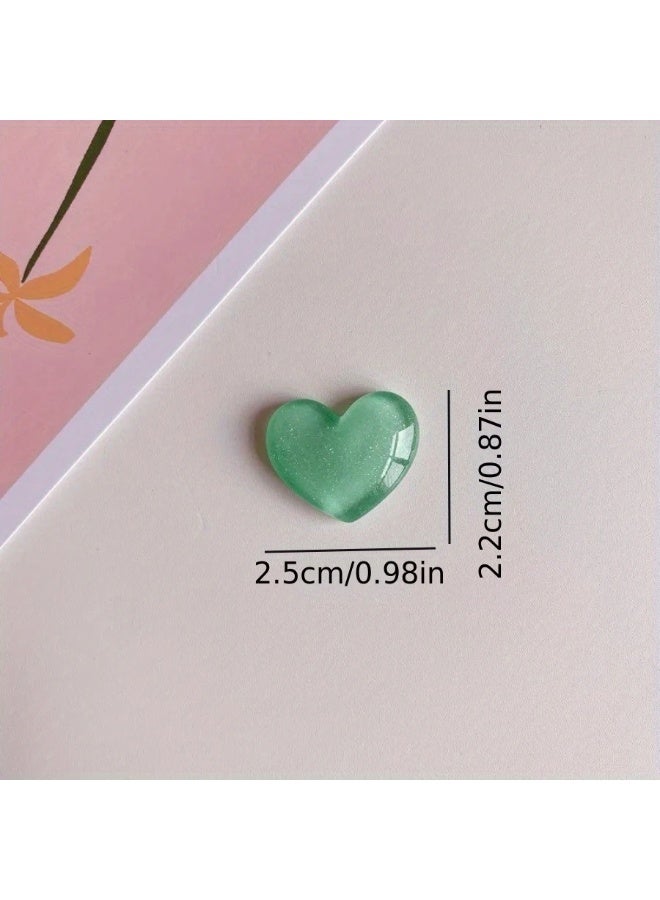 Goolsky 6pcs Cute Heart-Shaped Fridge Magnets - Kawaii Cartoon Decorative Refrigerator & Whiteboard Magnets, Perfect for Kitchen & Office Decor, Magnets for Fridge, Kitchen Utensils, Home Decoration, Sticker  - Image 2