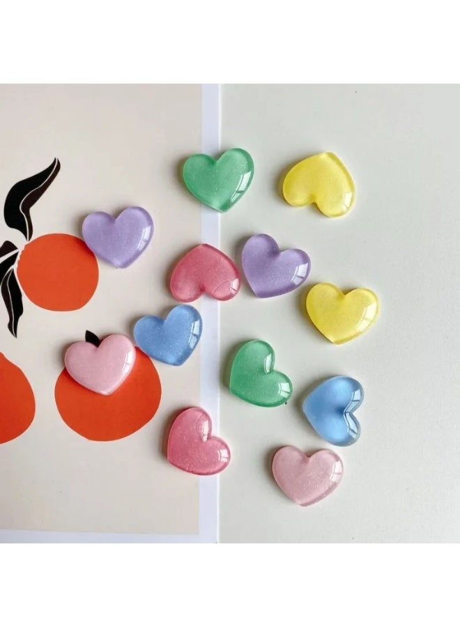 Goolsky 6pcs Cute Heart-Shaped Fridge Magnets - Kawaii Cartoon Decorative Refrigerator & Whiteboard Magnets, Perfect for Kitchen & Office Decor, Magnets for Fridge, Kitchen Utensils, Home Decoration, Sticker  - Image 5