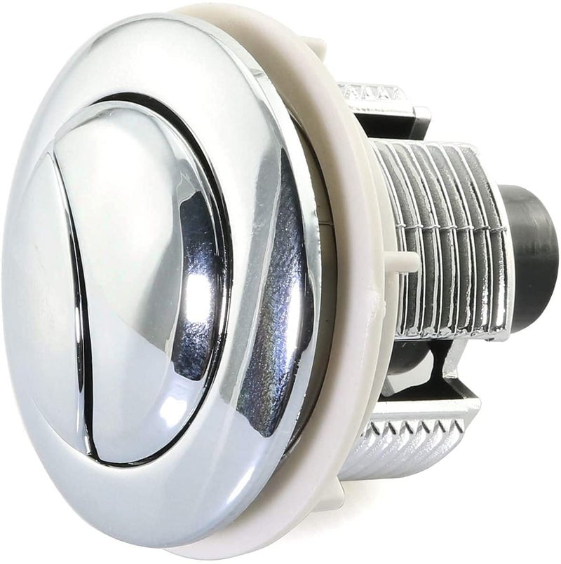 SQXBK Toilet Button 2PCS 38mm Dual Push Toilets Flush Button Toilet Tank Button with Thread Diameter Silver For Water Valve - Image 3