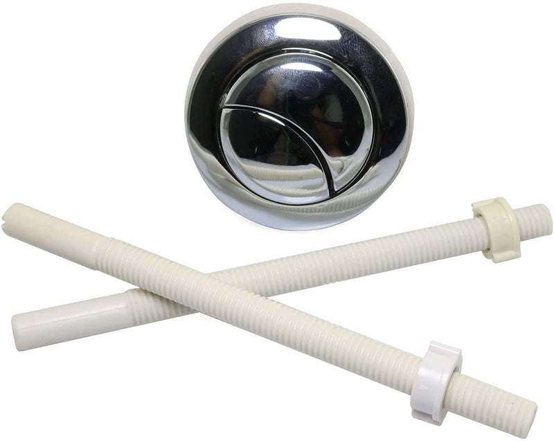 SQXBK Toilet Button 2PCS 38mm Dual Push Toilets Flush Button Toilet Tank Button with Thread Diameter Silver For Water Valve - Image 5