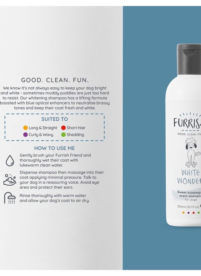 FURRISH - White Wonder Shampoo For White and Light Coat Dogs 300Ml - Image 1
