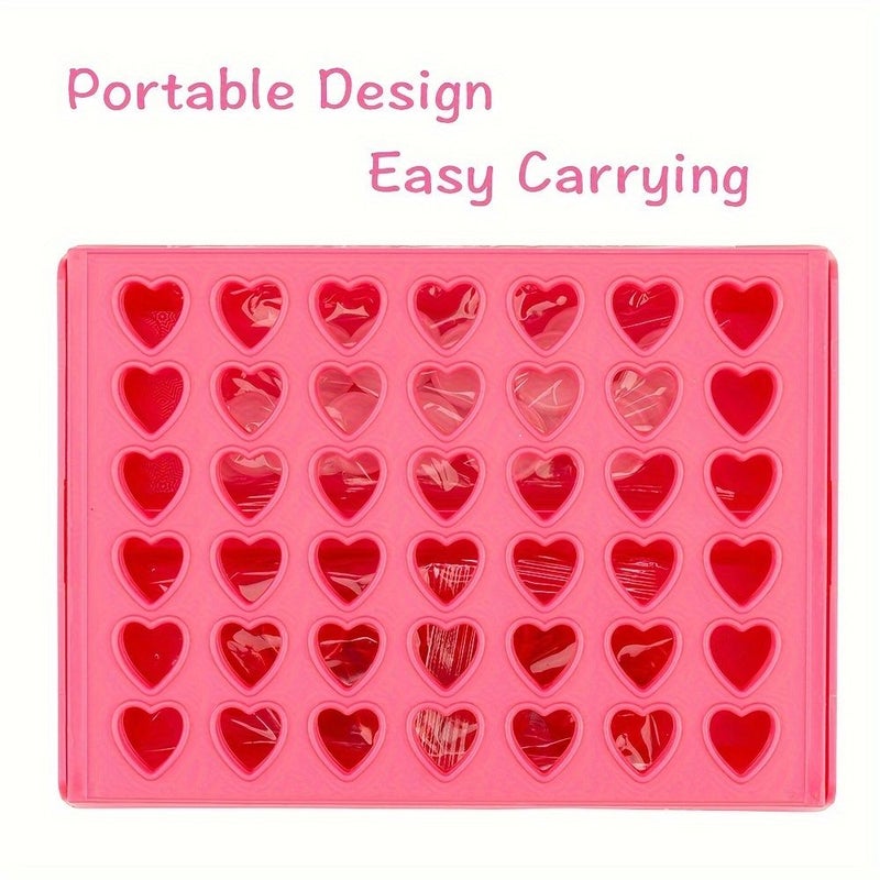 Cherry Red Small Travel Love 4 In A Row Portable Game Foldable Parent Child Gift - Image 5