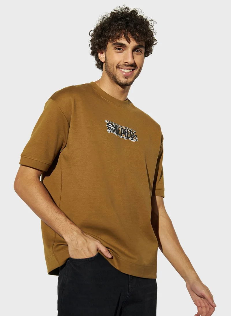 SP Characters One Piece Print T-Shirt