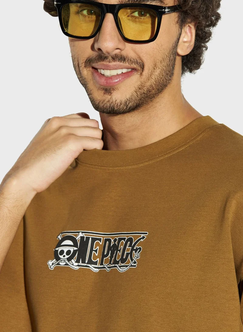 SP Characters One Piece Print T-Shirt