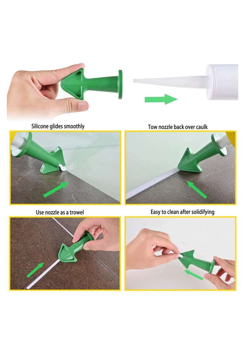 Generic - caulking tool, caulk remover, 5 in 1 caulk tool kit, silicone caulk and plastic Scraper for Kitchen, Bathroom, Window and Sink Joint blue - Image 1