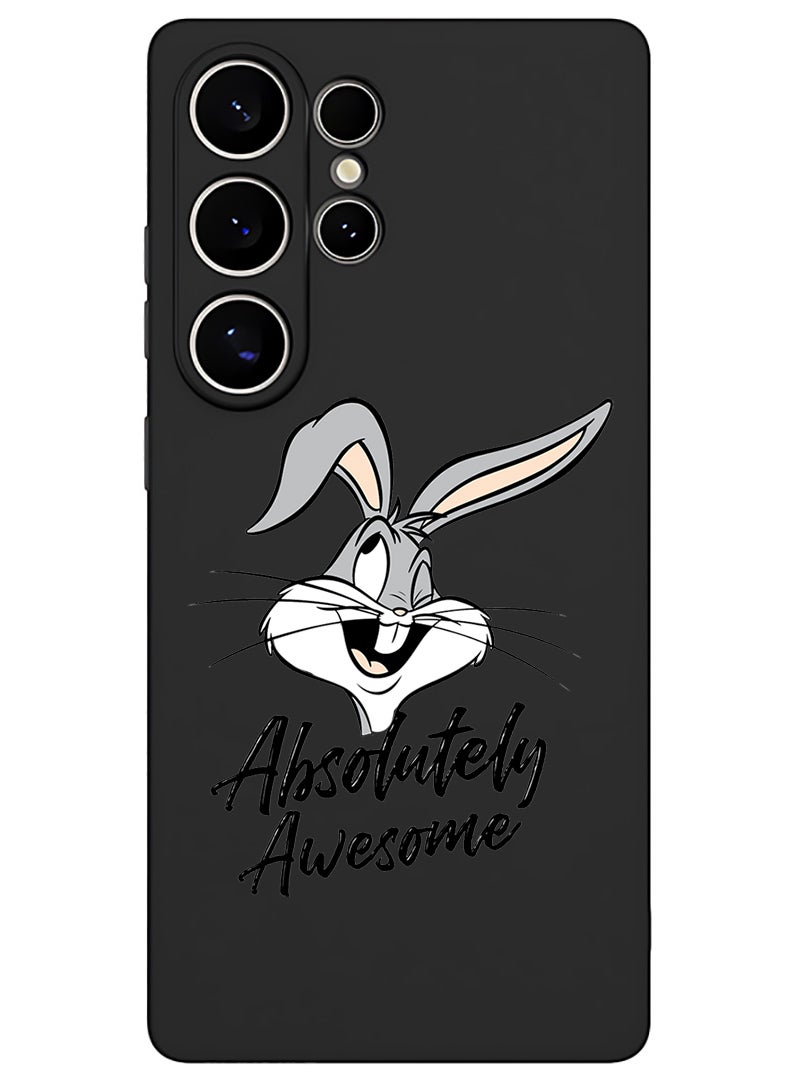 Theodor Protective Slim Fit Case Liquid Silicone Cover with Full Body Protection Anti-Scratch Shockproof Case For Samsung Galaxy S25 Ultra (Black) - Absolutely Awesome  - Image 1