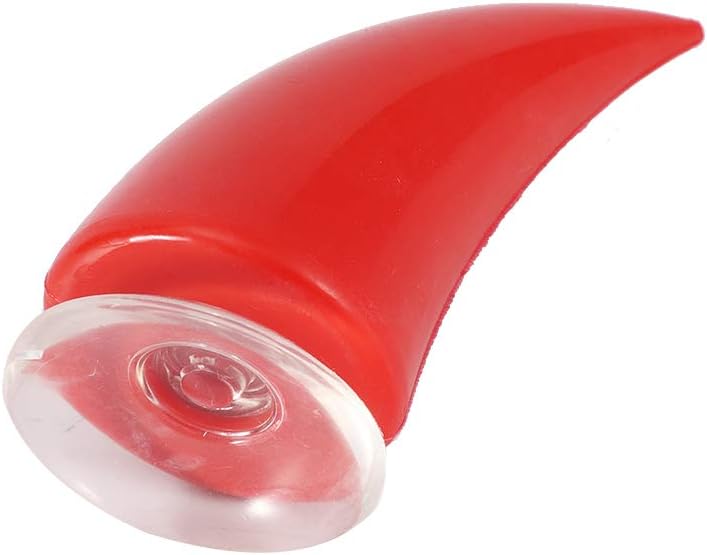 Keenso Cost effective fine quality Motorcycle Helmet Horn, Motorcycle Helmet Devil Horn with Sucker Decoration Accessories (Red) Long use oriented quality - Image 4