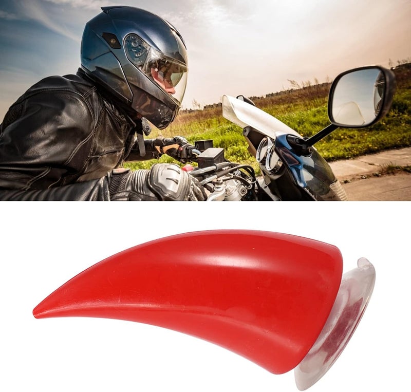 Keenso Cost effective fine quality Motorcycle Helmet Horn, Motorcycle Helmet Devil Horn with Sucker Decoration Accessories (Red) Long use oriented quality - Image 5