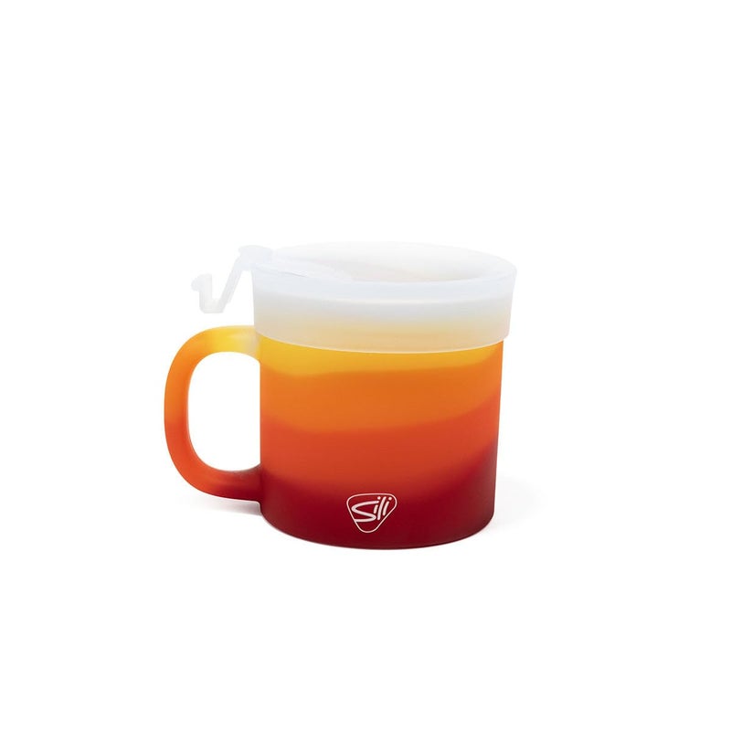Silipint 16oz Silicone Coffee Mug Tumbler with Flip Lid â€“ Unbreakable Dishwasher Safe Microwave Oven & Freezer Compatible â€“ Non-Toxic Reusable Cup for Hot Coffee Tea or Cold Drinks (Marigold) - Image 1