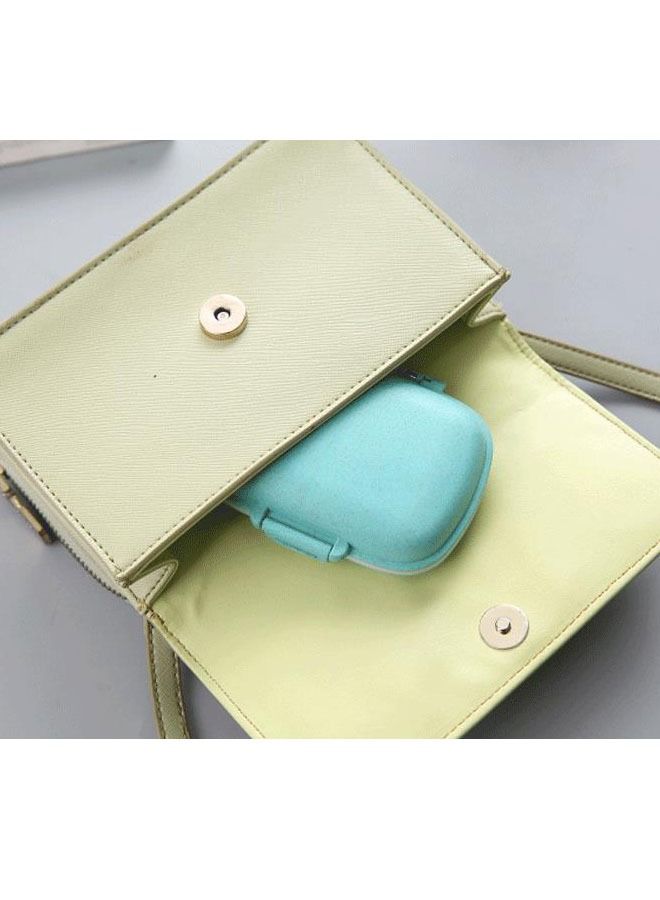 8 grids organizer container for tablets travel pill box with Seal ring Small box for tablets Wheat straw container for medicines (BLUE)  - Image 3