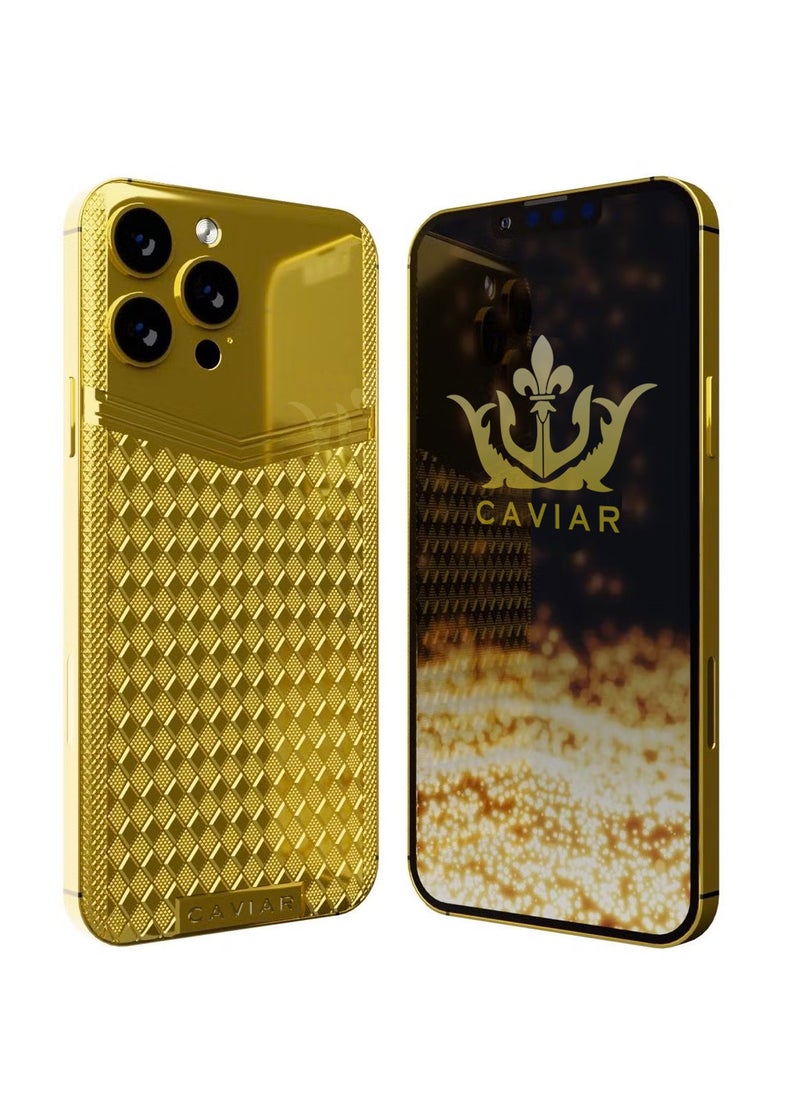 Caviar Luxury 24K Gold Customized iPhone 14 Pro Max Limited Edition 512 GB - pzsku/Z16E5274CBC6A7CC34CD4Z/45/_/1671179075/9736926b-b8da-4f39-9e4c-062ed08fa832
