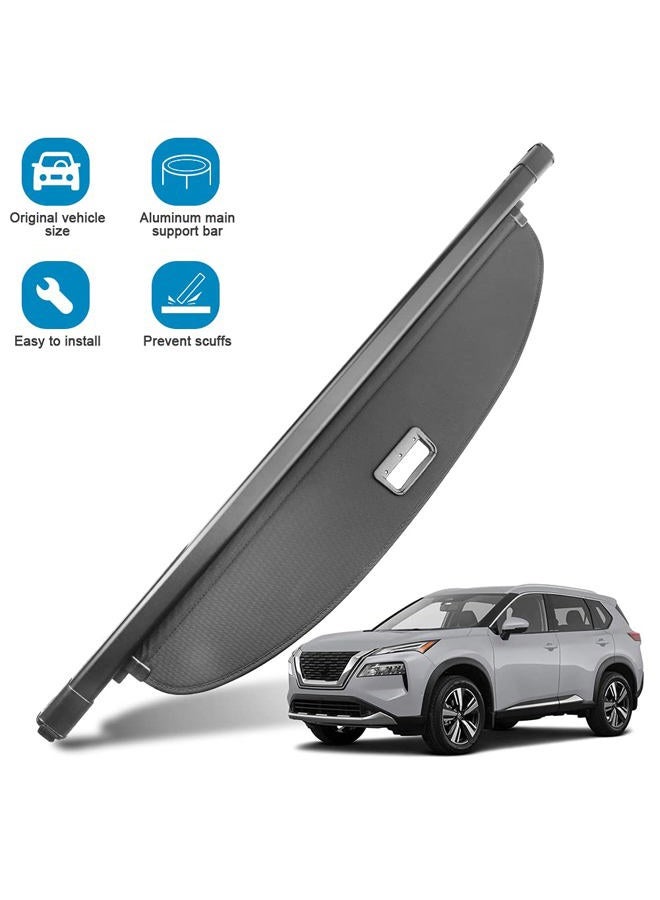 Cosilee Nissan Rogue Cargo Cover,Rogue 2021 2022 2023 2024 2025 Retractable Rear Trunk Cargo Luggage Security Shade Cover Shield - Image 2