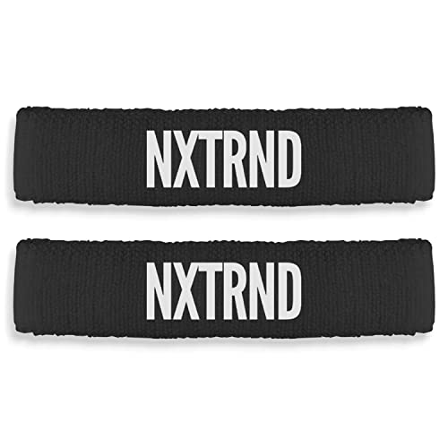 NXT NXTRND Nxtrnd Bicep Bands for Football, Slim Arm Sweat Bands, Sold as a Pair (Black) One Size Fits Most - Image 1