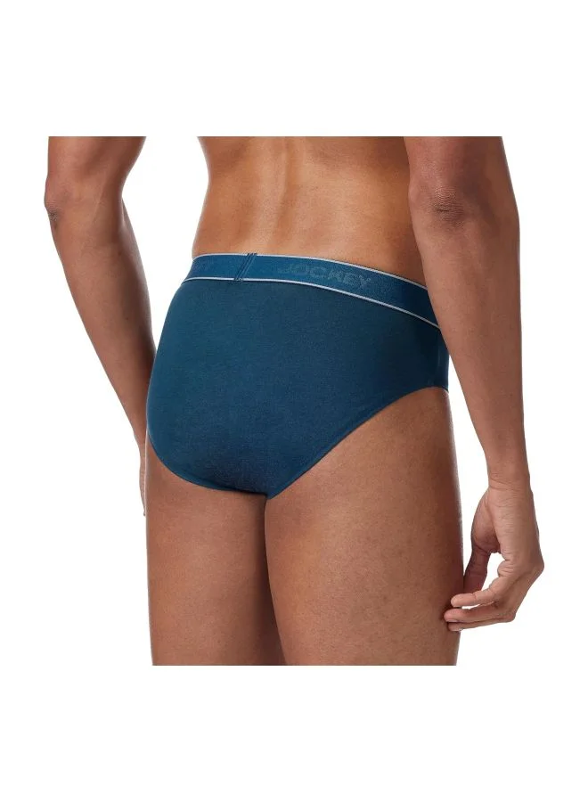 Jockey ASSORTED US14 Men Super Combed Cotton Solid Brief with Ultra soft Waistband Pack of 2 for Men | Best Price UAE