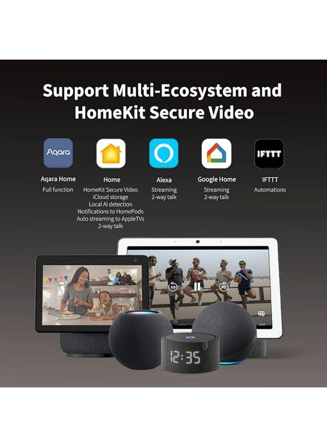 Aqara G4 Video Doorbell with Chime, Wireless or Wired Doorbell, Facial Recognition and Automation, 2.4GHz WiFi, 1080p, Wireless Doorbell with Camera, Compatible with HomeKit, Google Home - Image 5