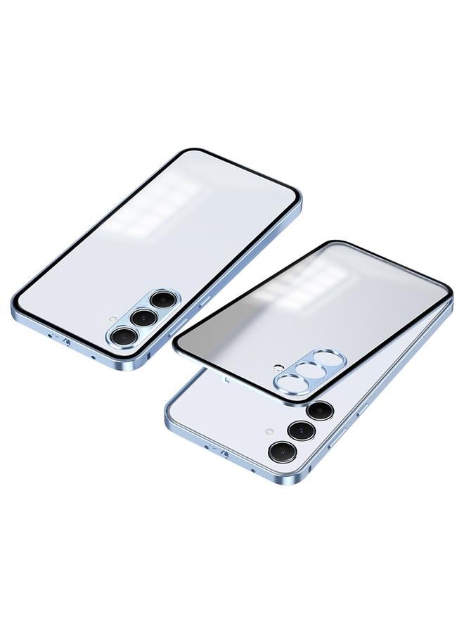 S-TOP Case For Samsung Galaxy A55 5G Snap Buckle Metal Frame Frosted Phone Case - Image 1