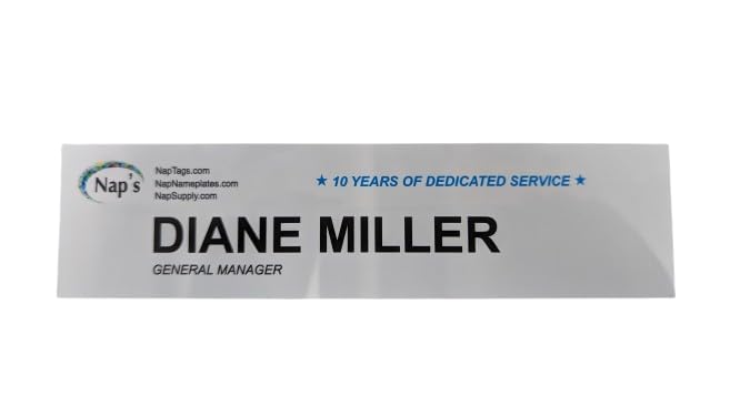 NapTags Nap Tags Aluminum Office Nameplates â€“ Blank Sublimation Plates, 8" x 2", Pack of 10, Perfect for Professional Labeling, Office Organization, and Custom Engraving. - Image 3