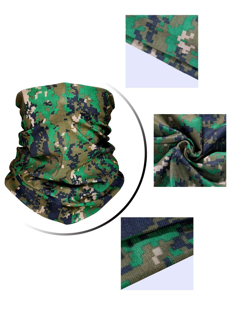 Satinior 10 Pieces Seamless Bandanas Face Mask magic scarf Neck Gaiter Breathable Bandana for for Music Festivals, Raves Outdoor Using (Color Set 1) - Image 4