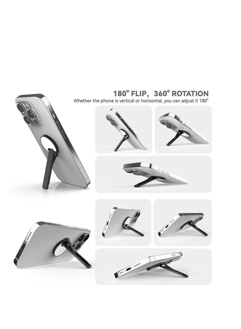 KASTWAVE Smartphone Stand, Removable Adjustable Phone Stand, Perfect for Holder Office Desk Accessories, Compatible with iPhone 14, 14 Plus, 14 Pro, 14 Pro Max, Samsung Galaxy S22, S21 Series (Black) - Image 3