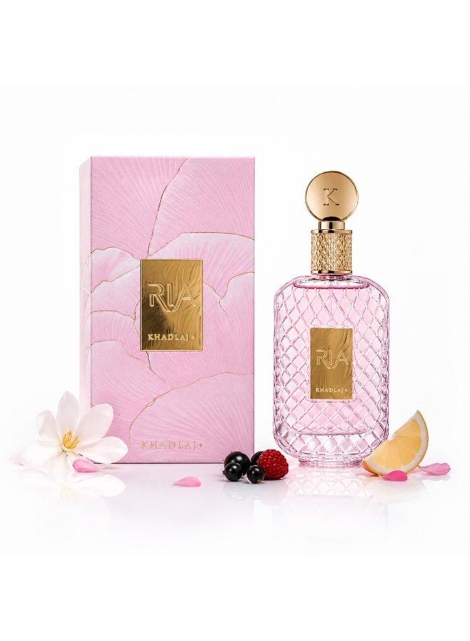 خدلج عطر خدلج ريا النسائي 100 مل - مزيج الفواكه والزهور والمسك - ثبات وفوحان مميز - Image 2