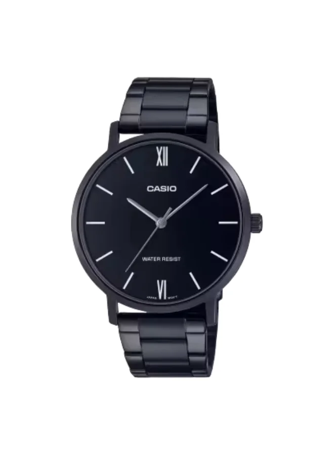 CASIO Men's Stainless Steel Analog Watch MTP-VT01B-1BUDF - 40 mm