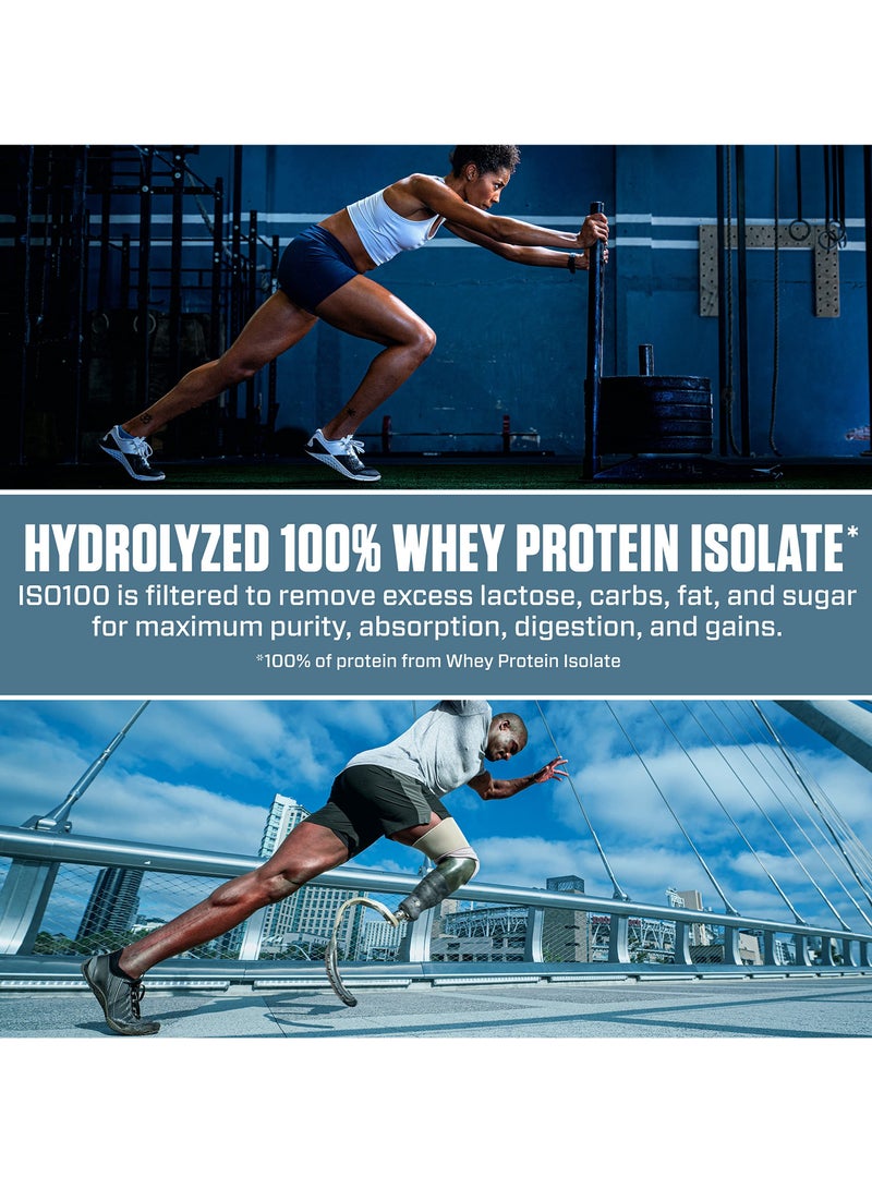 Dymatize Iso 100 Hydrolysed 100% Whey Protein Isolate Chocolate Peanut Butter Flavor 5Lb - Image 2