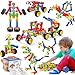 Qirptey ألعاب بناء STEM للأطفال للأعمار 3 4 5 6 7 8 سنة ولد بنت هدية عيد ميلاد 125 قطعة لبناء ما قبل المدرسة في الصف الدراسي كتل بناء تعليمية مجموعات STEM أنشطة للأعمار 35 48 57 68 ألعاب هندسية إبداعية - Image 3