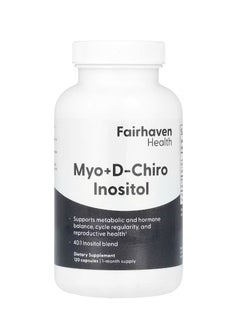 fairhaven health Myo + D-Chiro Inositol 120 Capsules  - Image 2