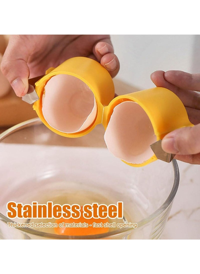 Generic Egg Shell Opener, Egg Cracker Tool for Raw Eggs, Handheld Eggshell Opener, Egg Shell Opener Topper Cutter, Egg Cutter Topper, Portable Egg Opener, Egg Cracker Separator Tool, Egg Breaker Tool (2PCS)  - Image 4