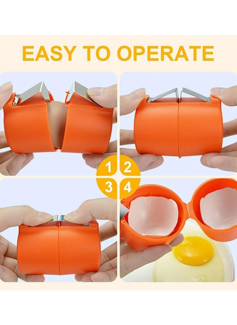 Generic Egg Shell Opener, Egg Cracker Tool for Raw Eggs, Handheld Eggshell Opener, Egg Shell Opener Topper Cutter, Egg Cutter Topper, Portable Egg Opener, Egg Cracker Separator Tool, Egg Breaker Tool (2PCS)  - Image 5