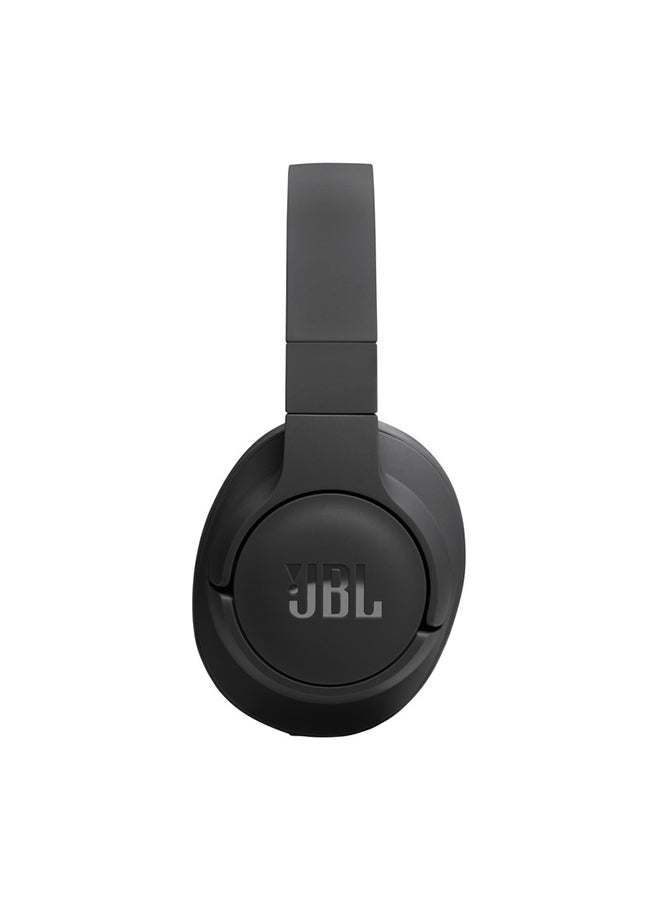 JBL Tune 720Bt Wireless Over Ear Headphones Pure Bass Sound 76H Battery Hands-Free Call Plus Voice Aware Multi Point Connection Lightweight And Foldable Detachable Audio Cable Black - Image 4