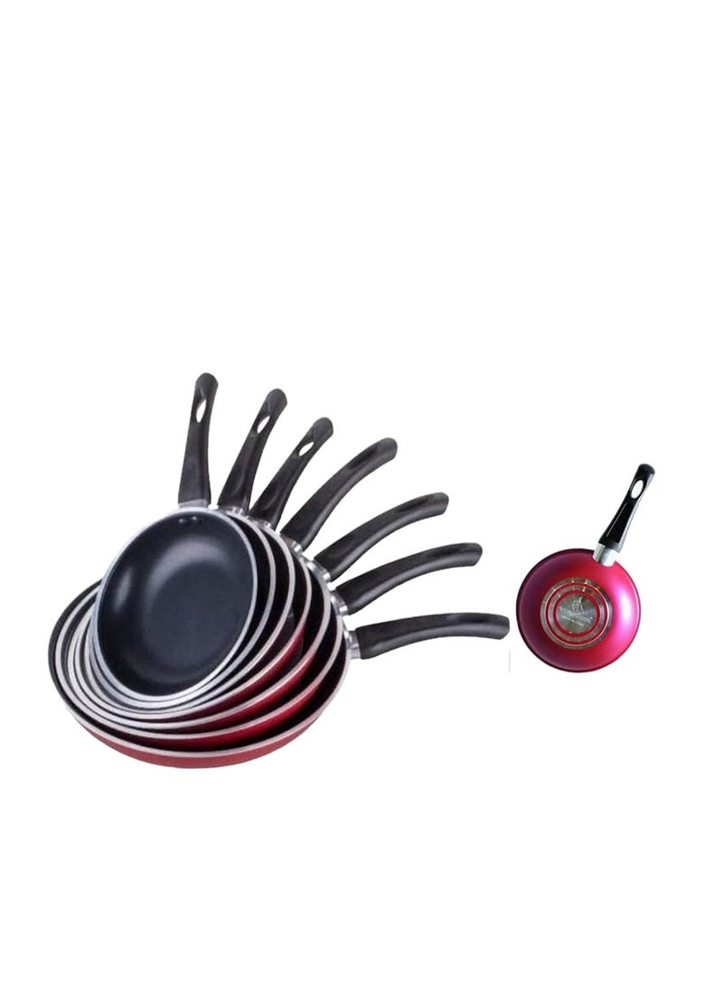 Basurrah Voyager non-stick frying pan set 7 pieces  18-30 cm - Image 1