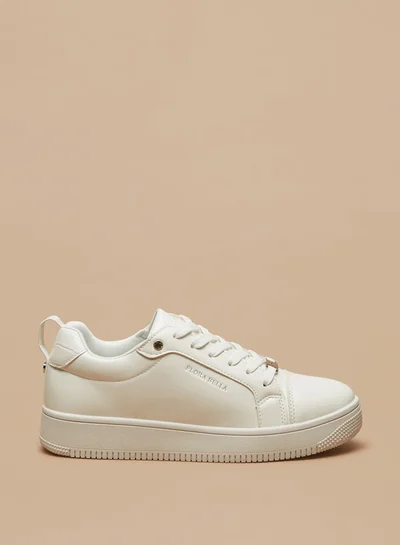 Flora Bella By Shoexpress Women's Solid Low Ankle Casual Shoes Sneakers With Lace-Up Closure